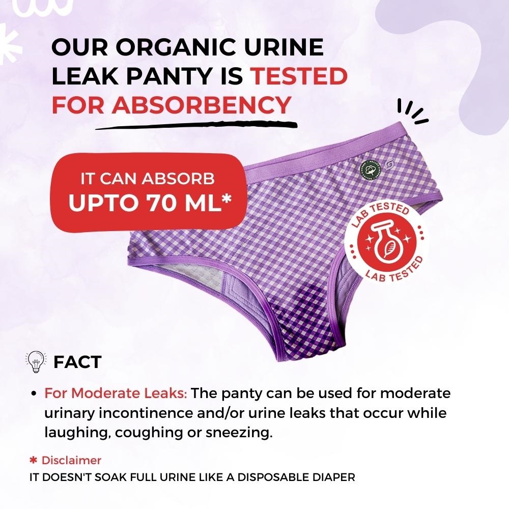 SochGreen Organic Cotton Incontinence Underwear For Women- Wash
