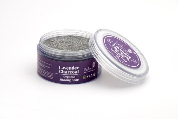 Rustic Art :Lavender Charcoal Shaving Soap - Image 3