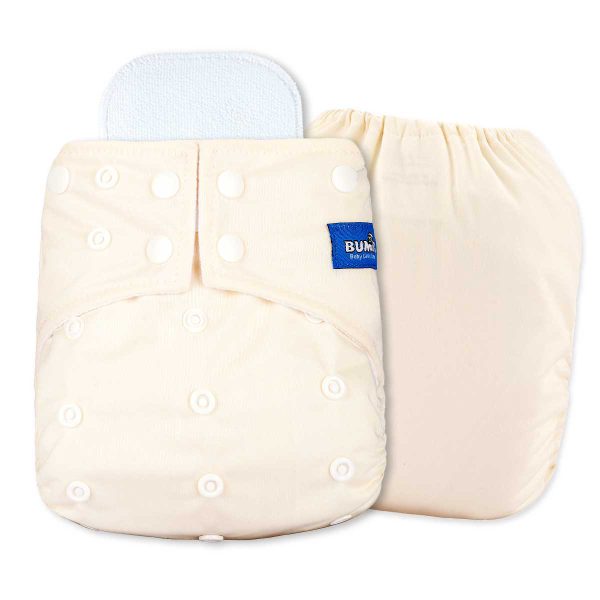 Bumbio : Beige Reusable Regular Pocket Cloth Diaper