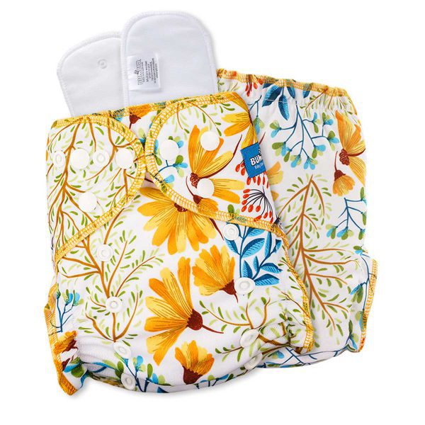 Bumbio : Maxima Reusable Night Cloth Diaper with Floral Design