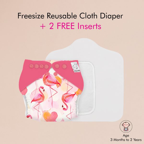 Snugkins: New Age Cloth Diaper (Flamingo Hearts) - Image 3