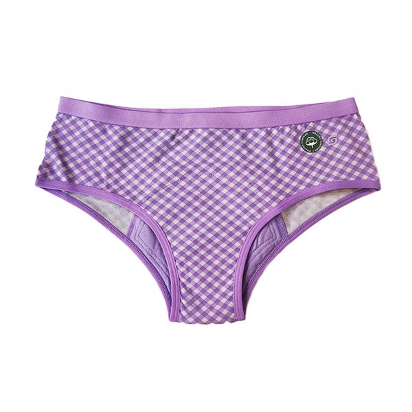 Soch Green : Lavender Checks Organic Period Panty (Hipster) - Image 11