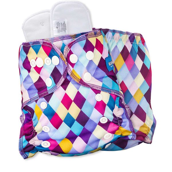 Bumbio : Maxima Reusable Night Cloth Diaper with Checkered Design