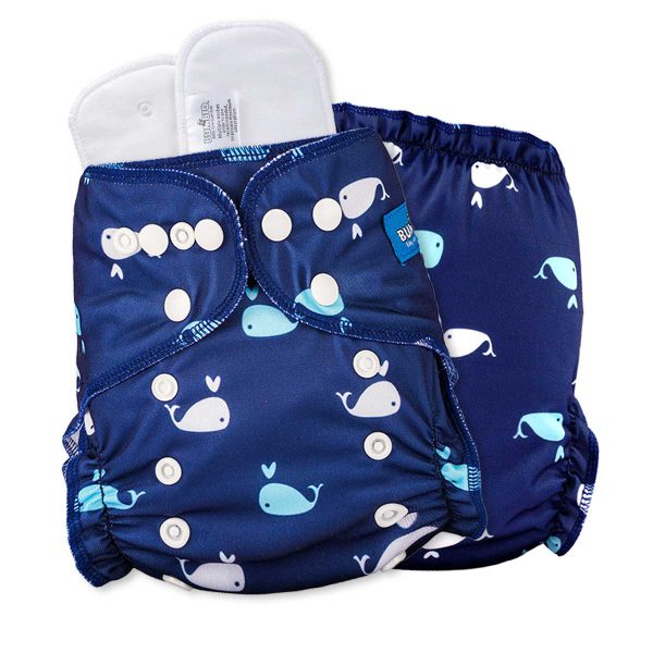 Bumbio : Maxima Reusable Night Cloth Diaper with Dolphin Design