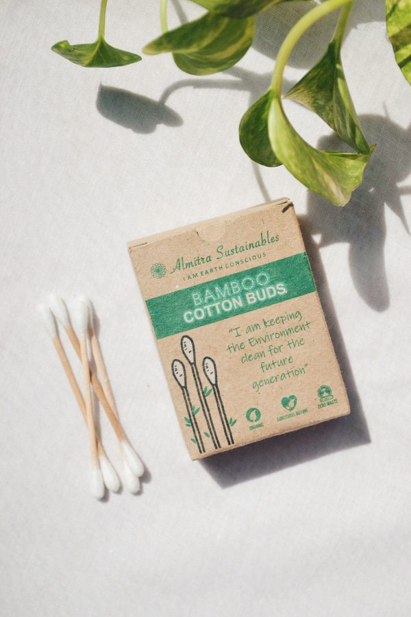 Almitra Sustainables : Bamboo Cotton Buds(Pack of 2 Boxes)