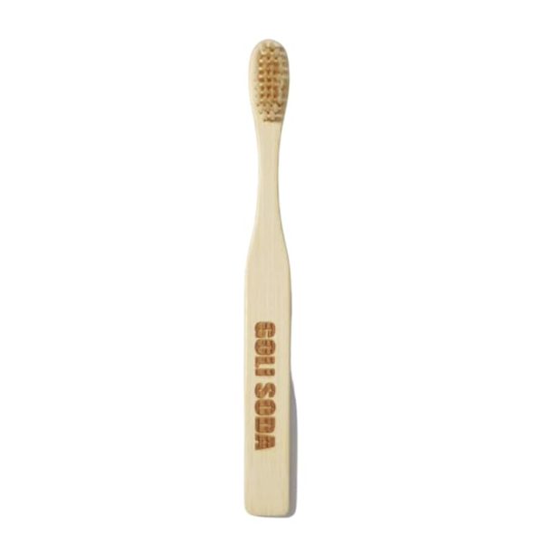 Goli Soda: Kids Toothbrush - Pack of 1 - Brush With Bamboo - Biodegradable / Eco Friendly / USDA Certified Biobased Product - Image 3