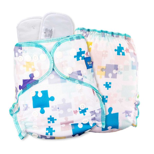 Bumbio : Maxima Reusable Night Cloth Diaper with Puzzle Design