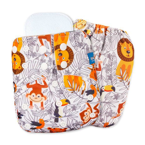 Bumbio : Reusable Regular Pocket Cloth Diaper With Wild Animals