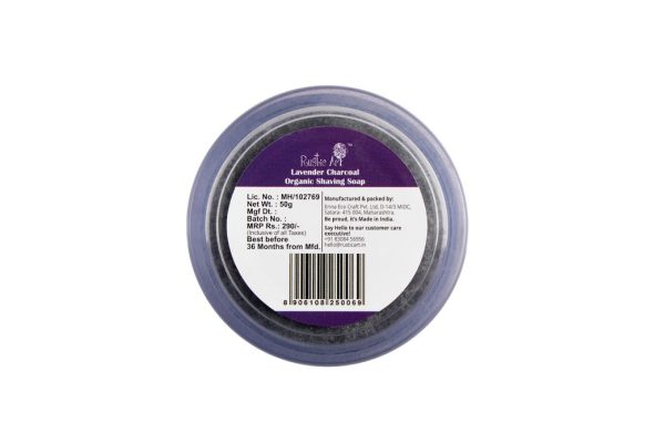 Rustic Art :Lavender Charcoal Shaving Soap - Image 5