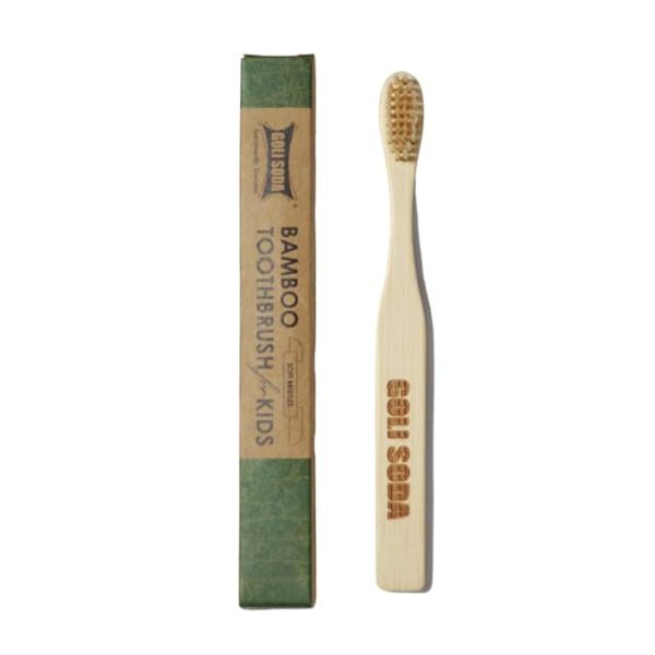 Goli Soda: Kids Toothbrush - Pack of 1 - Brush With Bamboo - Biodegradable / Eco Friendly / USDA Certified Biobased Product