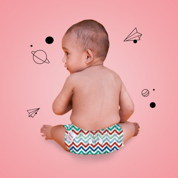 Snugkins: Regular Cloth Diapers (Dizzy waves) - Image 7