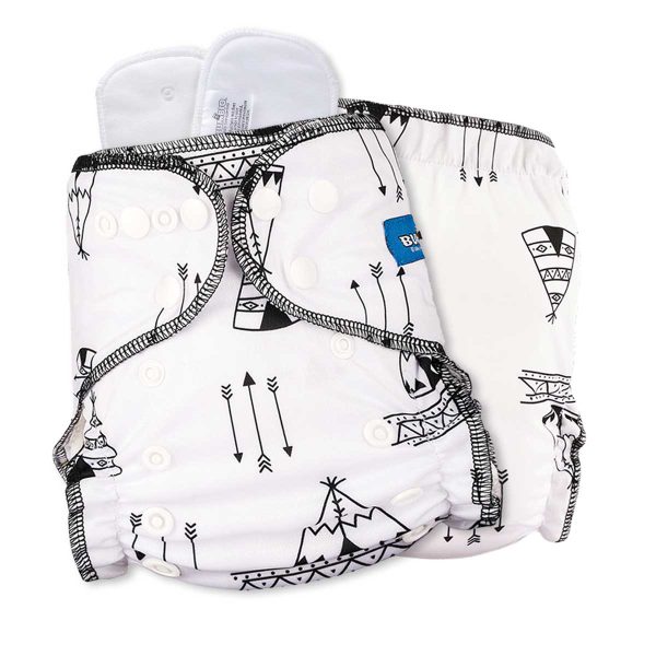 Bumbio : Maxima Reusable Cloth Night Diaper with Geometric Doodles