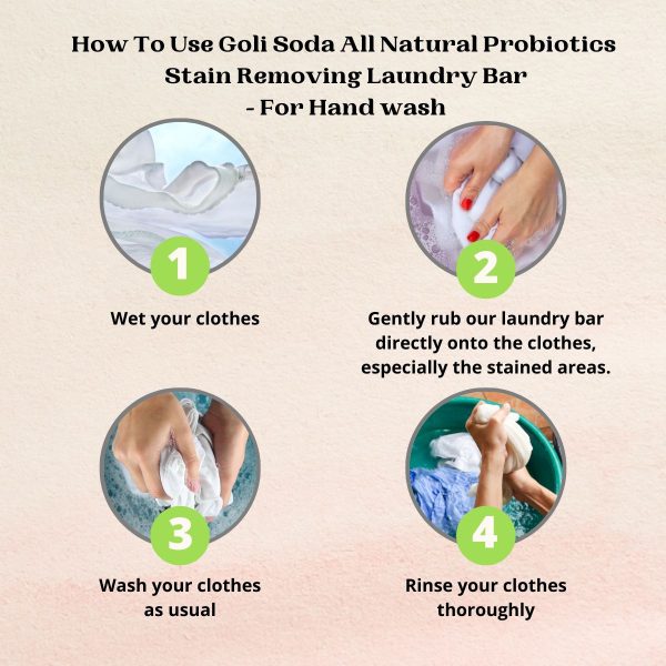 Goli Soda : All Natural Probiotics Stain Removing Laundry Bar (Pack Of 1) - Image 8