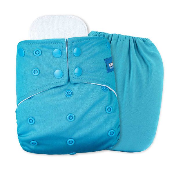 Bumbio : Cyan Reusable Regular Pocket Cloth Diaper