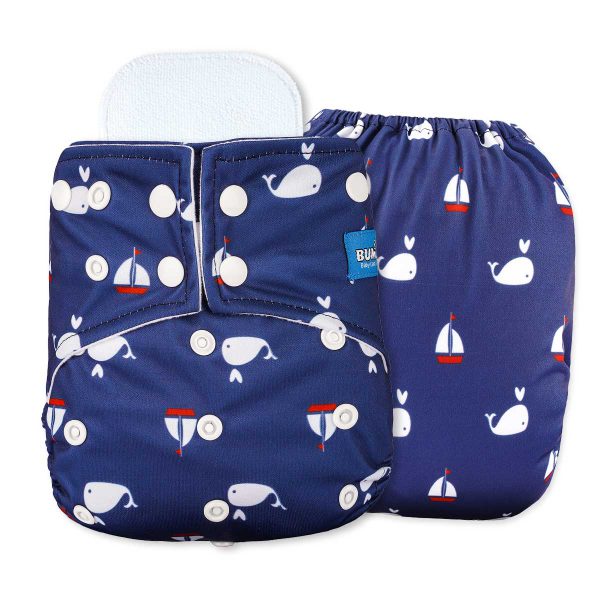 Bumbio : Reusable Regular Pocket Cloth Diaper With Boat Design