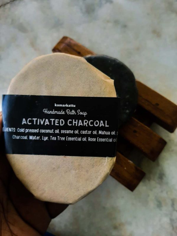 Kamarkattu : Natural Bath Soap -Activated Charcoal