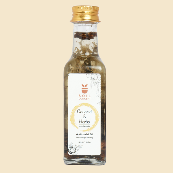 Soil Concept: Anti-Hair fall Oil (Herbs and Coconut) | 100 ML - Image 2