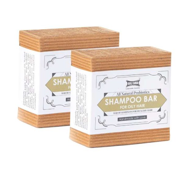 Goli Soda: Natural Probiotics Shampoo Bar for Oily Hair (90 gm each) - Image 2