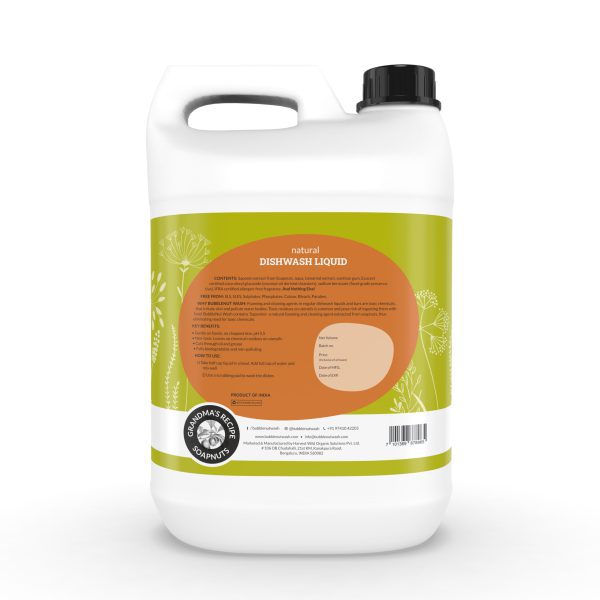 BubbleNut Wash : Natural Dish Wash Liquid (5L) - Image 2