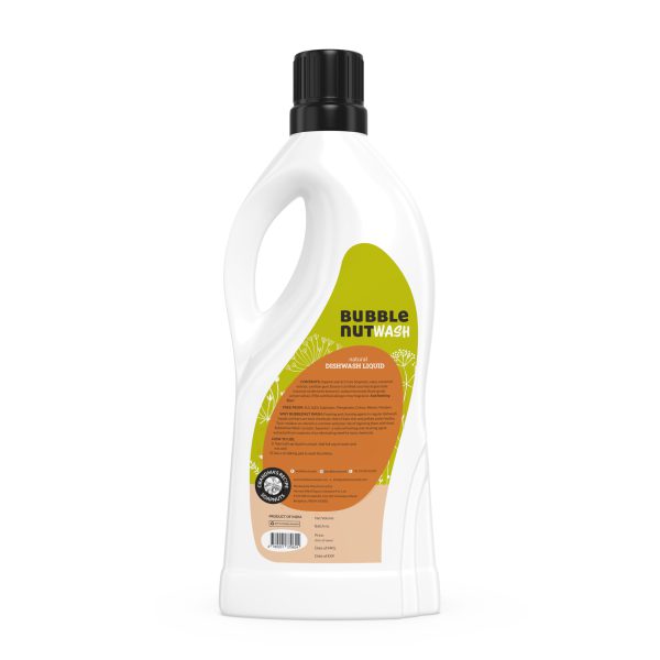 BubbleNut Wash : Natural Dish Wash Liquid (1.8L) - Image 2