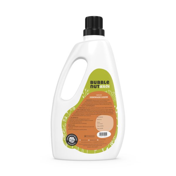 BubbleNut Wash: Natural Dish Wash Liquid (1L) - Image 2