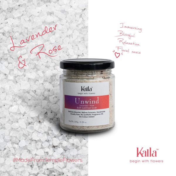 KALLA : Rose and Lavender Bath Salt /Foot Soak