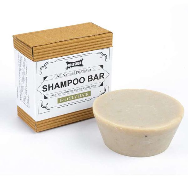 Goli Soda: All Natural Probiotics Shampoo Bar (Oily Hair)