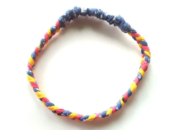 Useme: Hand Braided Rainbow Hairbands (Set of 2) - Image 2