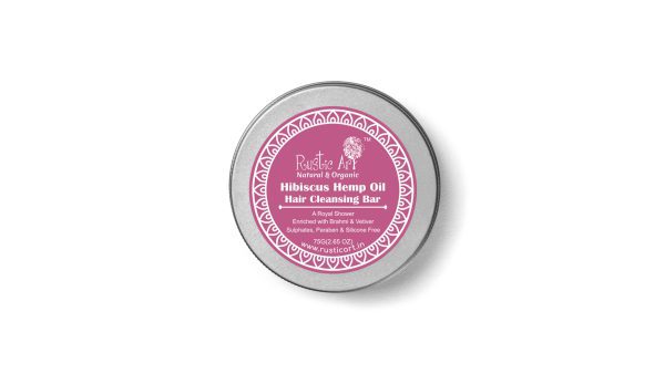 Rustic Art : Hibiscus Hemp Oil Hair Cleansing Bar (Shampoo Bar)