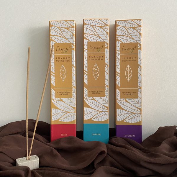 Esscent by ARPAN: Flower Waste Incense Sticks ( Rose Jasmine Lavender)