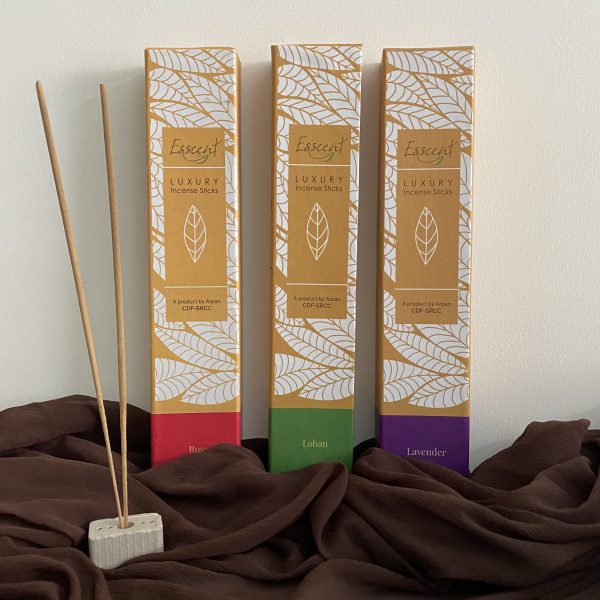 Esscent by ARPAN: Flower Waste Incense Sticks ( Rose Lavender Loban )