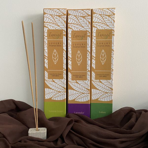 Esscent by ARPAN: Flower Waste Incense Sticks ( Lavender Loban Lemongrass)