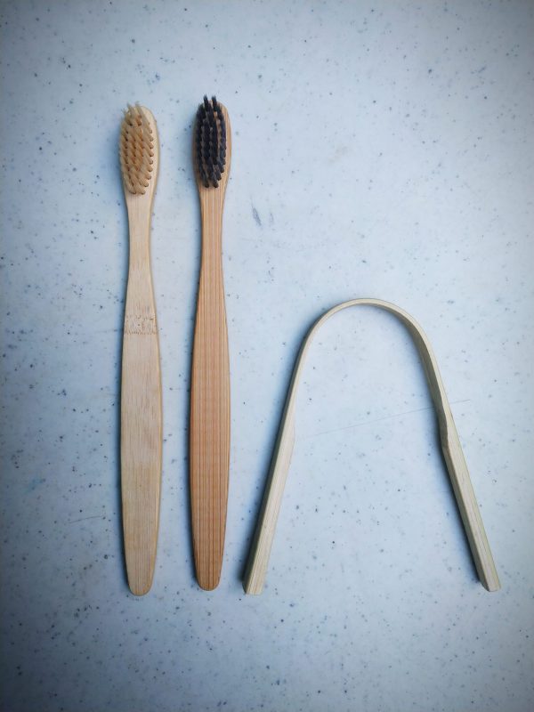 Ceiba Green : Bamboo Toothbrush &  Tongue Scraper