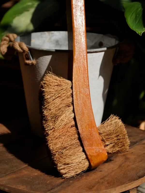 Almitra Sustainables : Coconut Coir Double Hockey Toilet Brush - Image 2