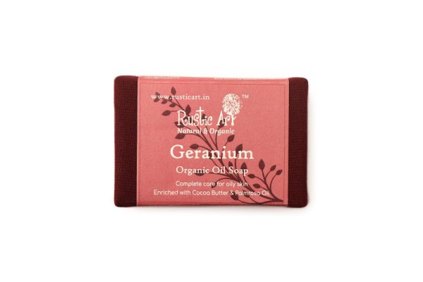 Rustic Art :Geranium Soap - Image 3