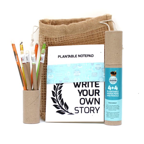 BioQ : Plantable Stationery Jute Kit (4+4)