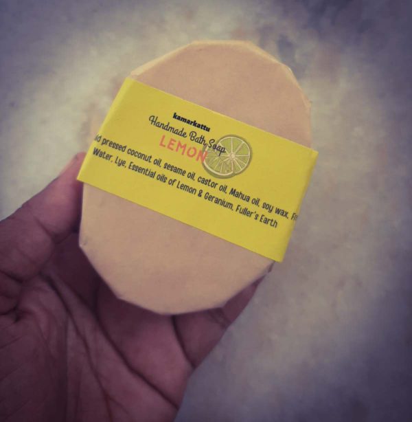 Kamarkattu : Natural Bath Soap -Lemon