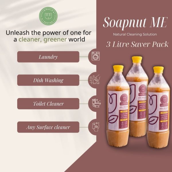 Miracle Enzyme: Soapnut ME |Bio Enzyme Natural Cleaner (1L & 3L) - Image 2