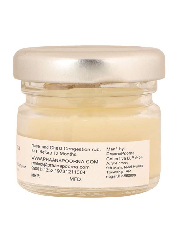 PraanaPoorna: Natural Cold Rub Cream(25gm) - Image 3