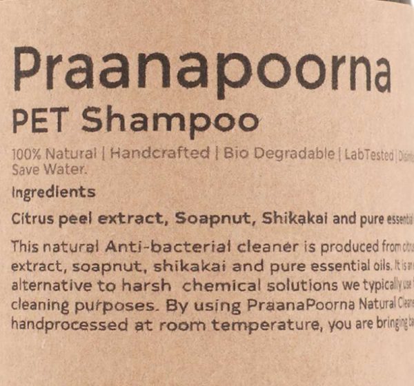 PraanaPoorna: PET deep cleanser/PET shampoo(350ml) - Image 3