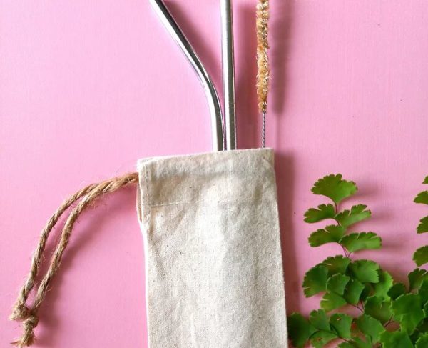 Praacheen Vidhaan: Cloth Pouch + Straws + Straw Cleaner - Image 2