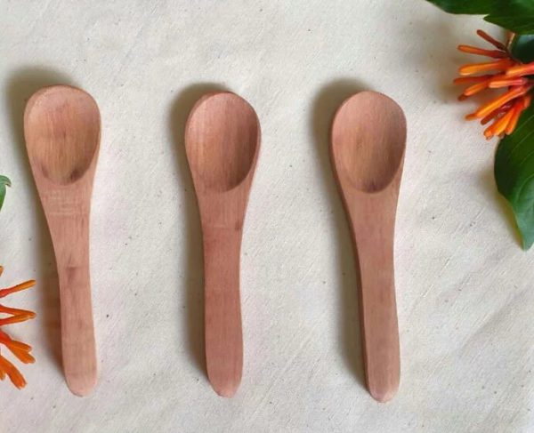 Praacheen Vidhaan: Natural Wooden Spoon (Pack of 3) - Image 3