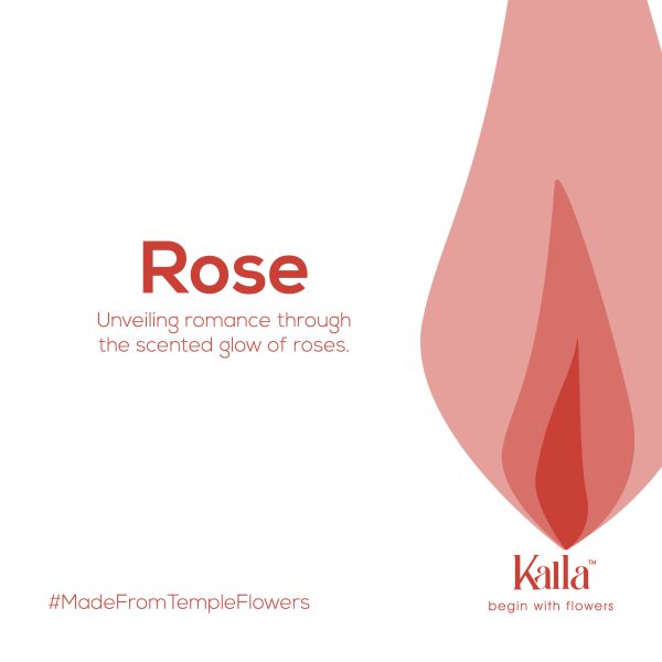 Kalla : Aromatic Fragrant Candle - Rose - Image 2