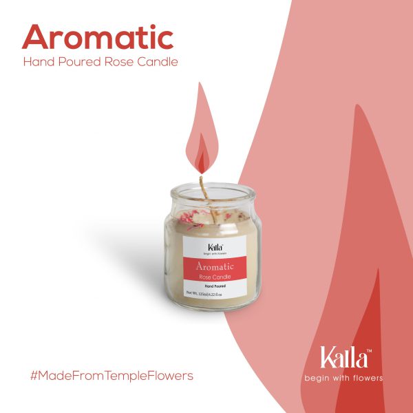 Kalla : Aromatic Fragrant Candle - Rose