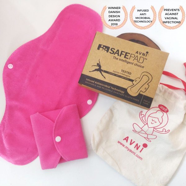 Avni SafePad : Certified Antimicrobial Reusable Cloth Sanitary Pad