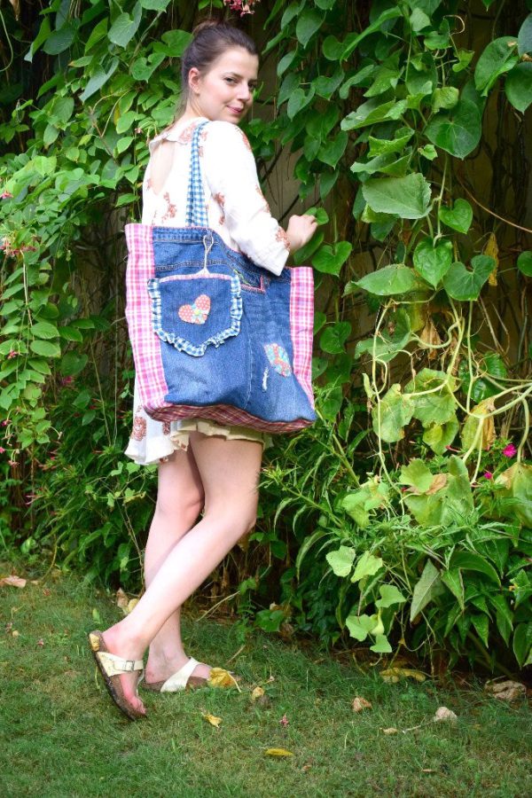 Useme: Upcycled Denim Tote - Image 2