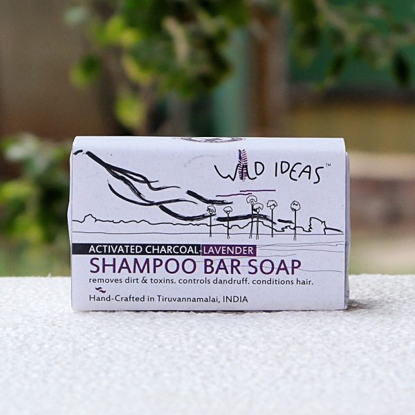 Wild Ideas : Shampoo Bar Soap Activated Charcoal & Lavender Pack