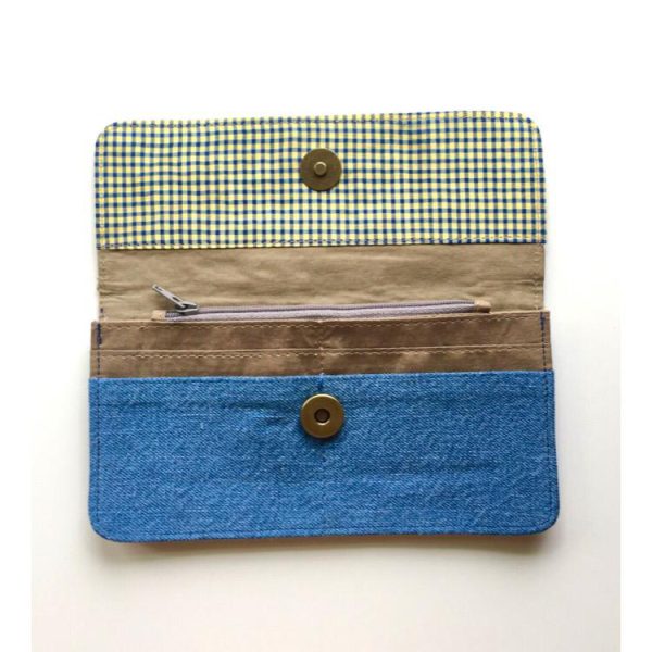 Useme: Mystique Magic Sashiko Denim Wallet - Image 2