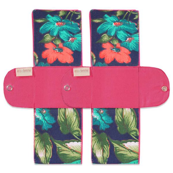 Eco Femme: Vibrant Foldable pad - Twin Pack