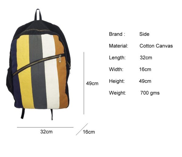 Save Globe: CotClay Eco Friendly Canvas Backpack - Image 2